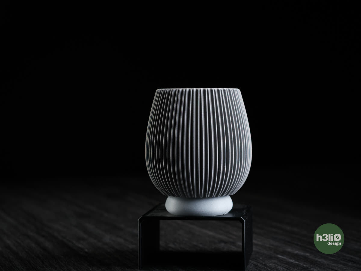 Jardinière Baleal, un pot Lava Gray seul.