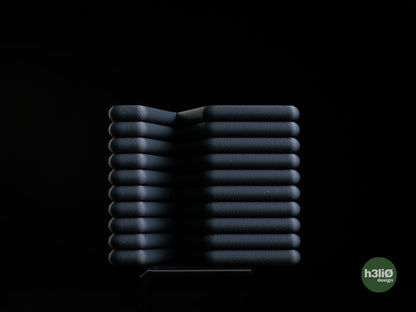 Support téléphone Flow, replié à plat.