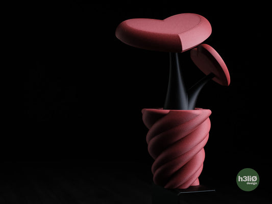 Vase Hearts, un cœur dressé dans son pot.