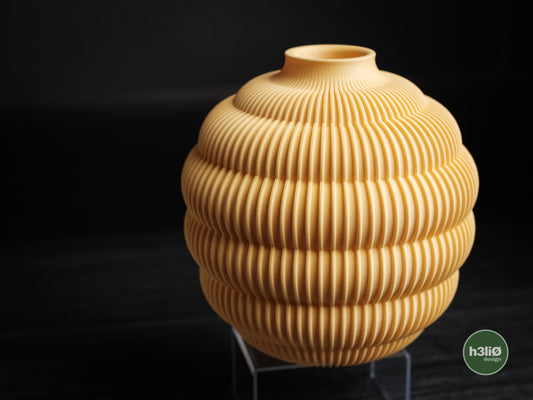Vase Hive, version Jaune Citron.