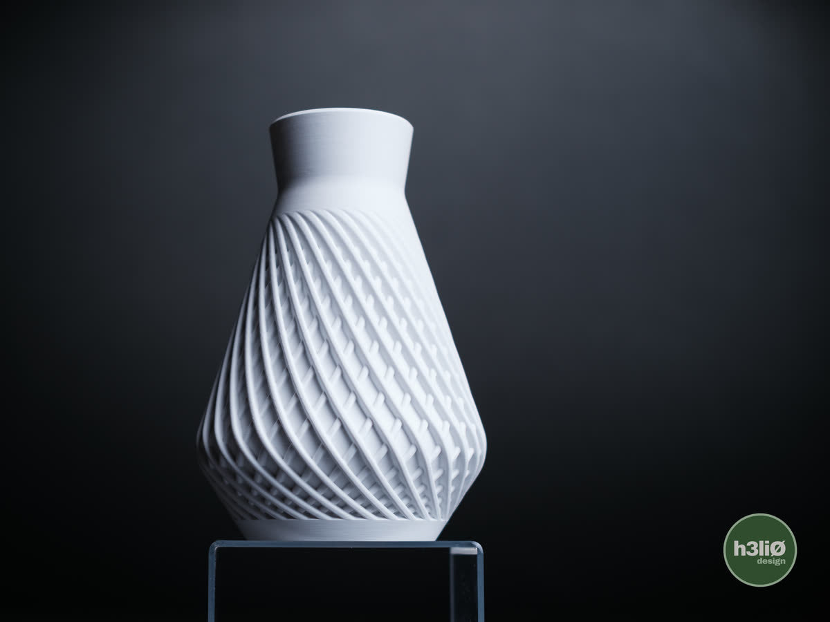 Vase Influx, version Blanc Ivoire.