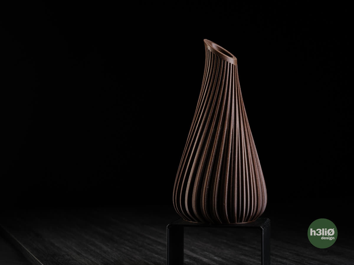 Vase Lagos, version Chocolat Noir.