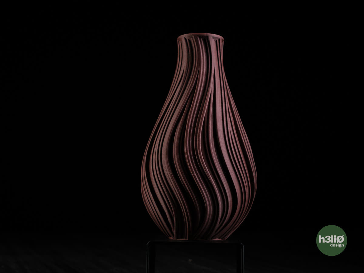 Vase Odemira, version Chocolat Noir.