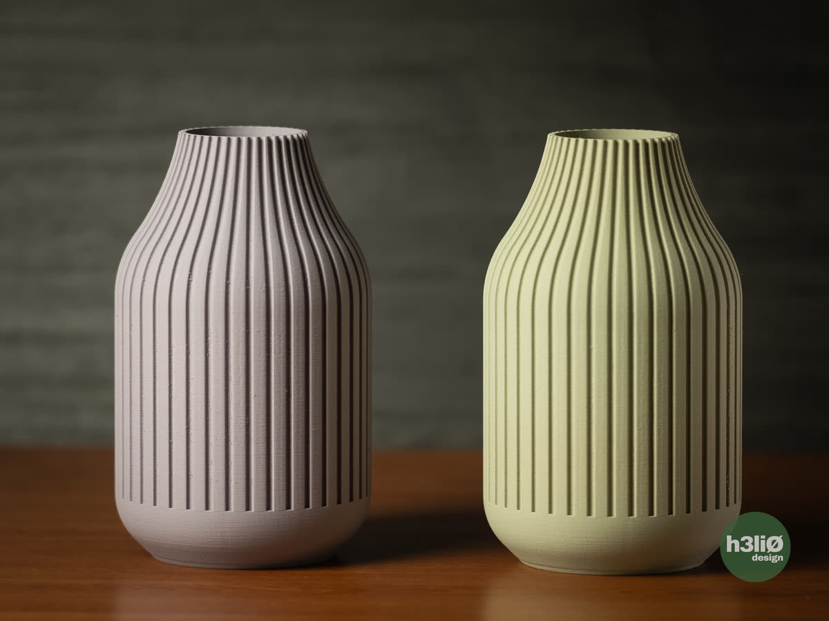 Vase Strata, côte à côte.